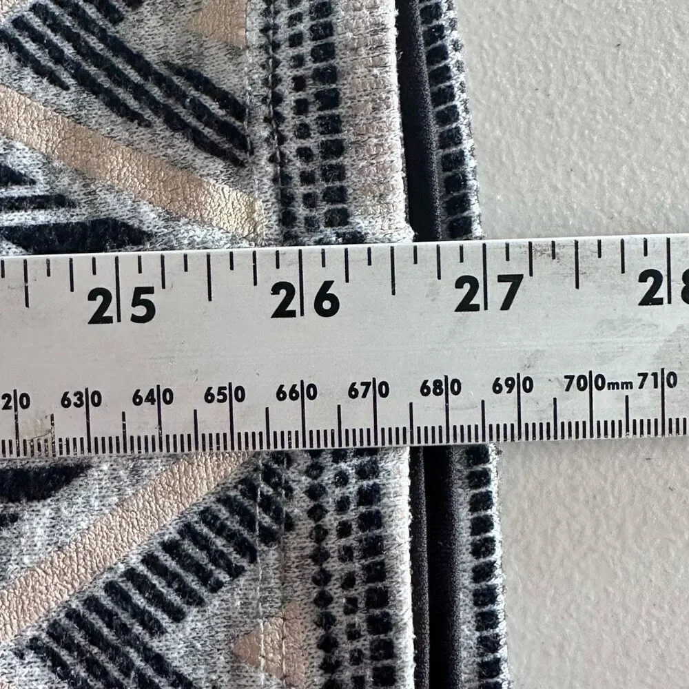 Amy‎ Byer Dress Girls 14 Black Grey Chevron 3/4 Sleeve Knit Pullover